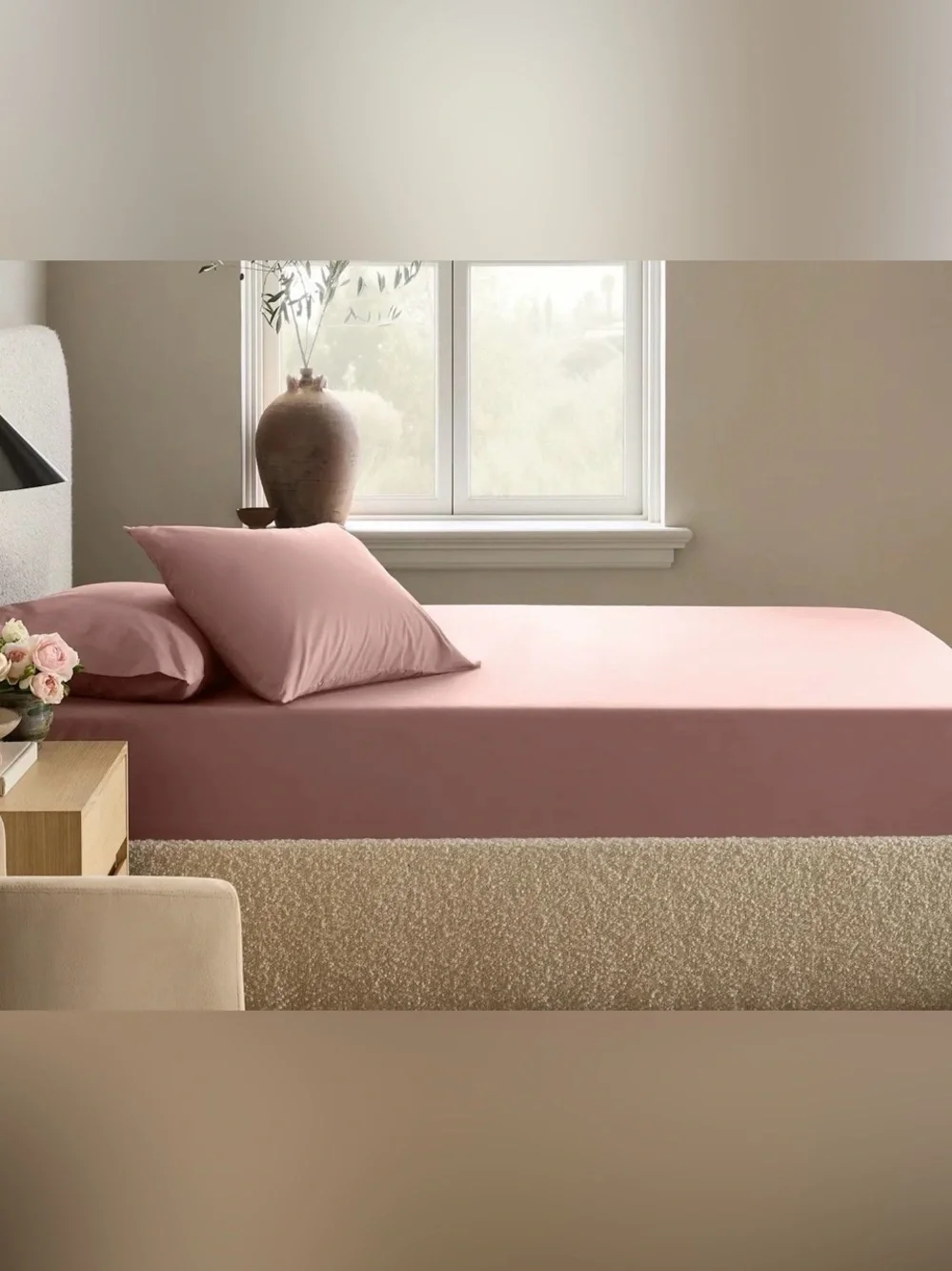 NEW Quince 100% Organic Cotton 3 Piece Sheet Set, Twin (Fig)